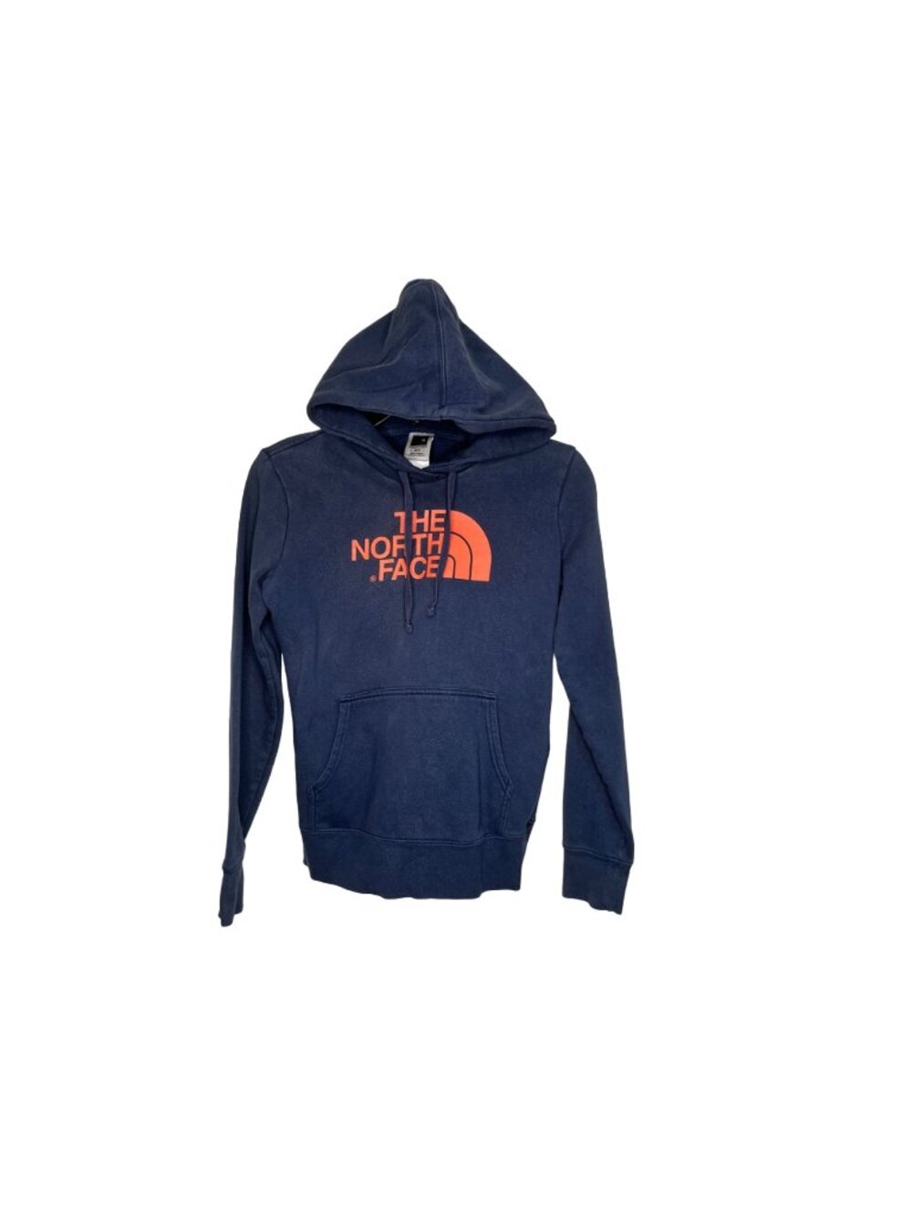 The North Face Hoodie X-Small Navy With Orange Logo 58b